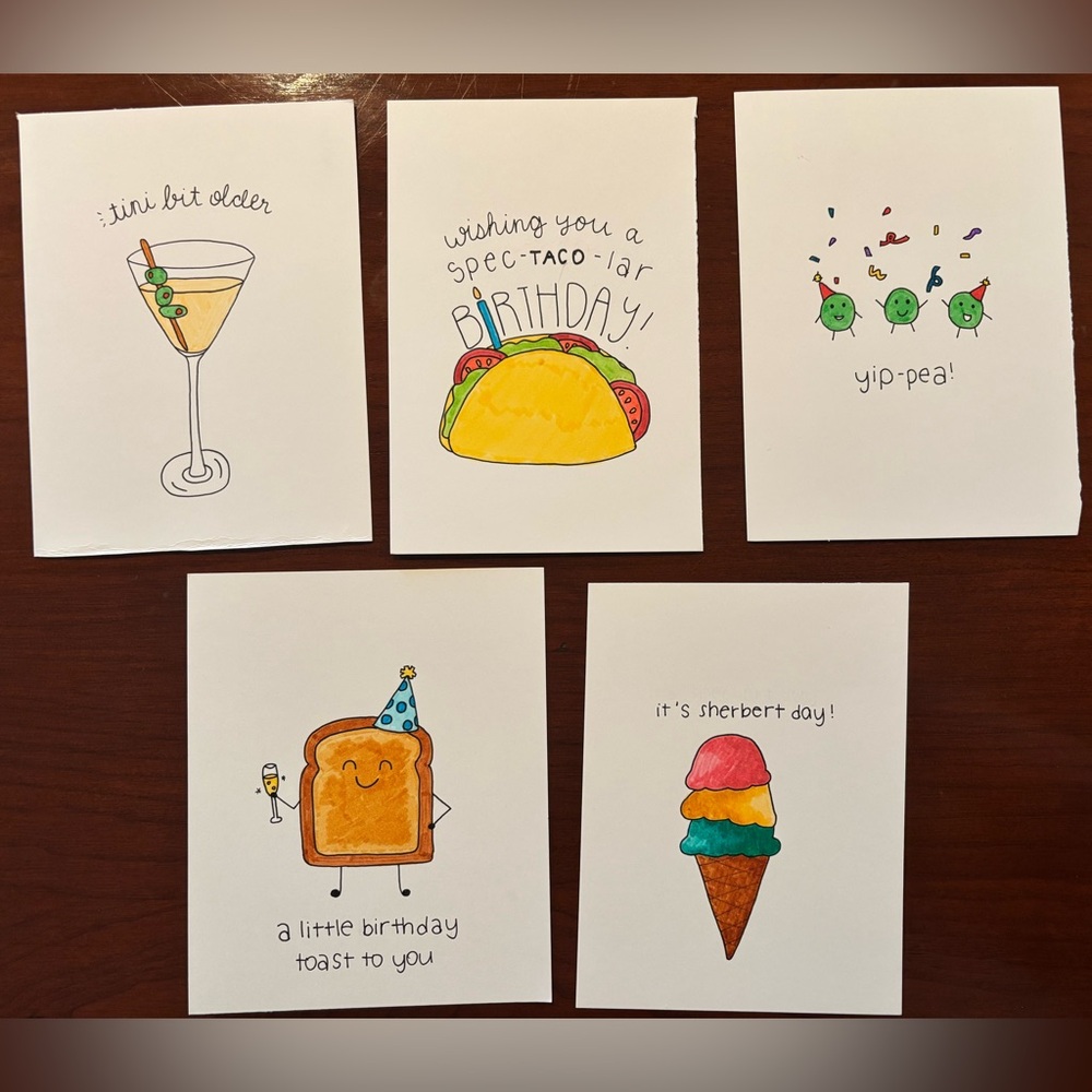 Colorful Handmade Greeting Cards